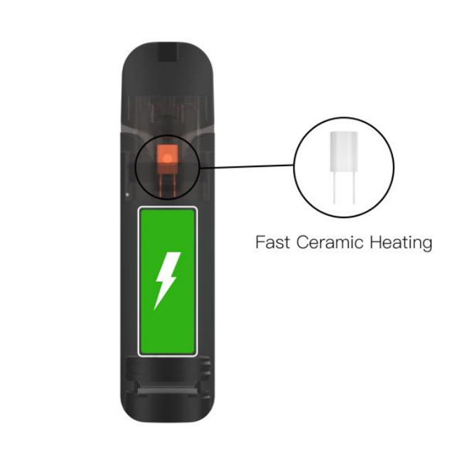 Rechargeable Disposable Pod Buttonless Vaporizer 