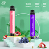 Colorful LED Light Cherry ice 2500 Puffs Disposable vape